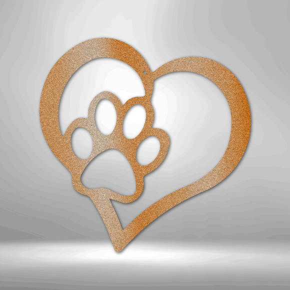 Puppy Love Steel Sign Laser Cut Powder Coated Home & Office Metal Wall Decor Mul